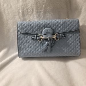 GUCCI WOMENS MICROGUCCISSIMA EMILY CHAIN SHOULDER BAG Authenic New